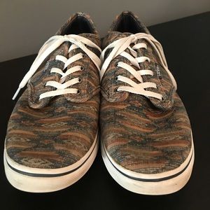 Vans Skate shoes Womens Size 9 Brown Aztec Print